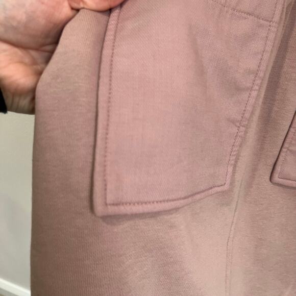 REISS Pink Button Front Belted Mini Dress Size 6 Chic Workwear Cotton Blend - Picture 6 of 13